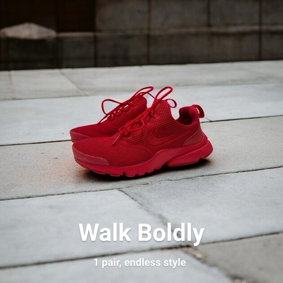 Nike Presto Fly Shoes Red Running Shoes 913966-600 size 4 Y woman’s size 5.5 - Picture 3 of 10